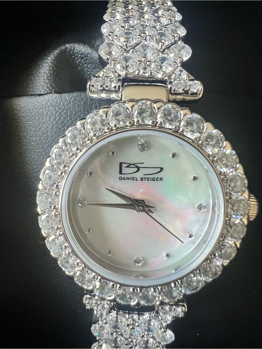 Daniel Steiger 9407S-L Women’s Watch - Mother of Pearl Dial, Simulated Diamonds